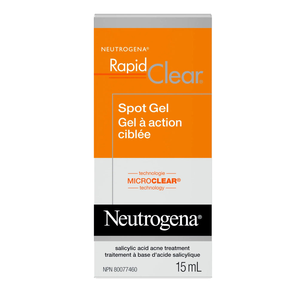 Neutrogena Rapid Clear Acne Eliminating Spot Treatment Gel with Witch Hazel and Salicylic Acid Acne Medicine for Acne-Prone Skin 0.5 fl. oz
