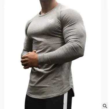 Quick Dry Long Sleeve Gym T-Shirt for Men