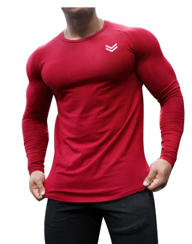 Quick Dry Long Sleeve Gym T-Shirt for Men