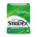 Stridex Medicated Acne Pads Sensitive 90 Count Pack of 3 – Facial Cleansing Wipes Alcohol-Free Face Pads Acne Treatment for Face For Mild to Moderate Acne Smooth Application
