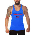 Men's Polyester Gym Vest - Breathable Print Design