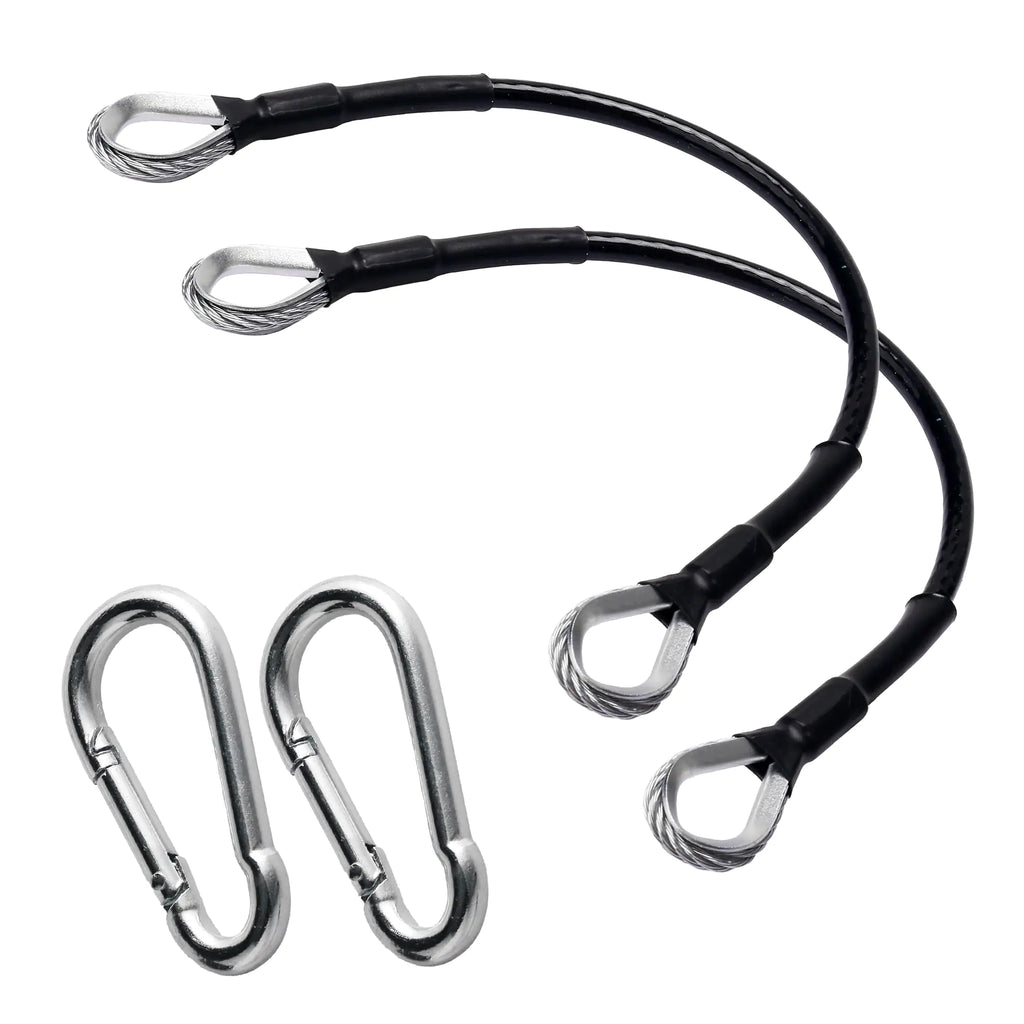 GAQUECY 2pcs Gym Cable Extension 10" Fitness Cable Extension Rope Home Gym Cable Machine Attachment