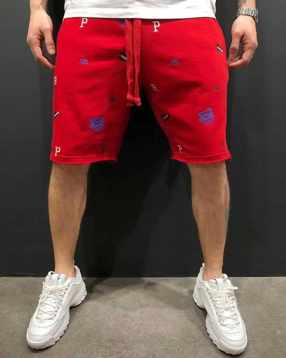 Men's Summer High Street Loose Breathable Gym Shorts