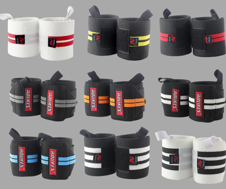 Fitness Wrist Wraps, Sports Gloves, and Sprain Straps