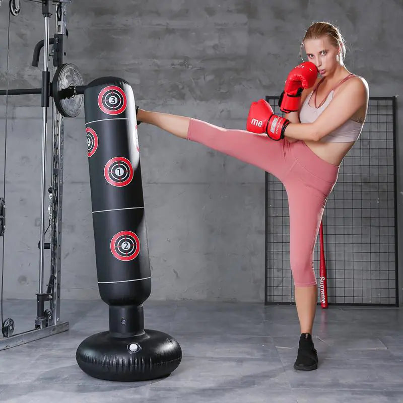 Inflatable Stand-Up Punching Bag for Stress Relief
