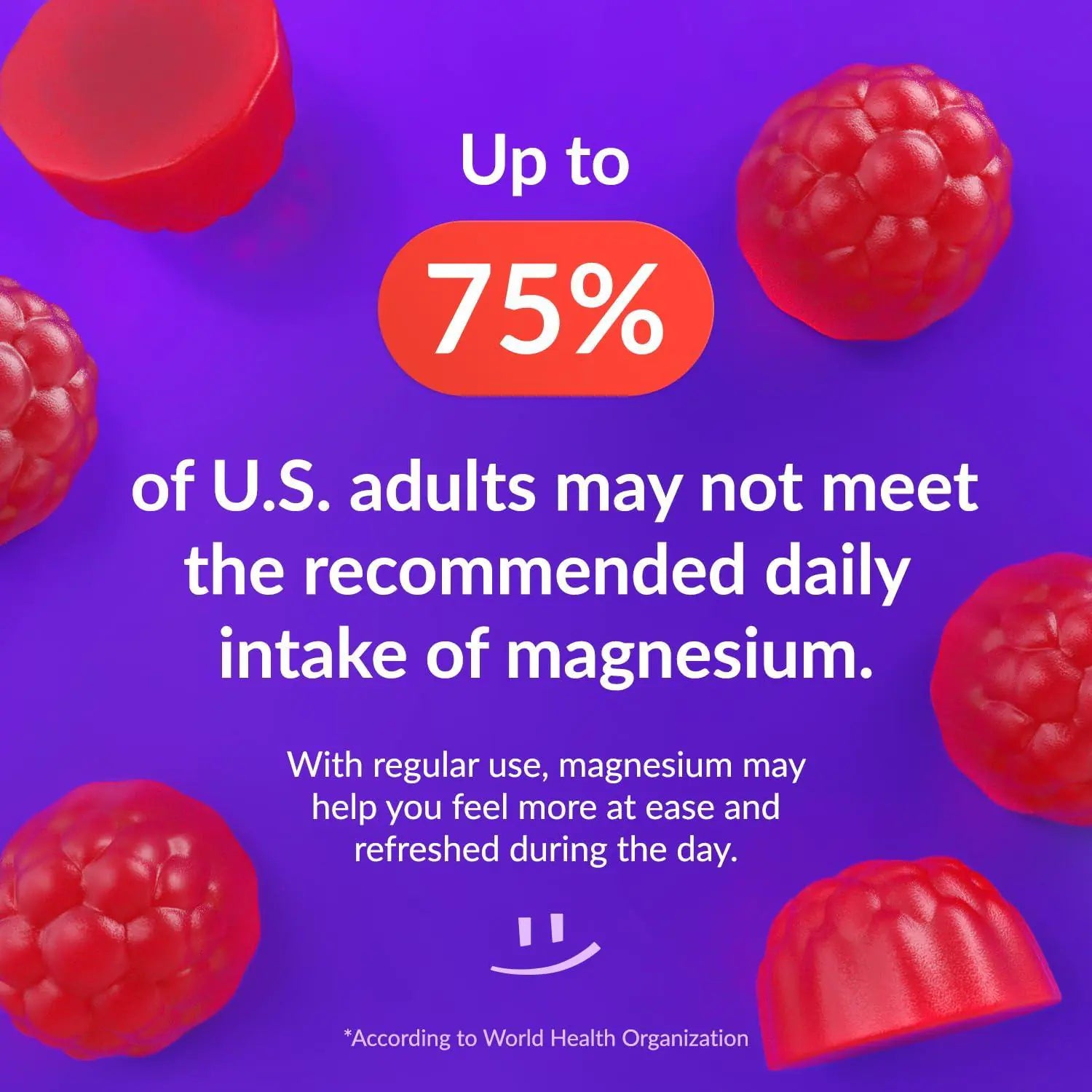 400mg Magnesium Citrate Gummies for Body Support Relaxation 60 Gummies Sugar