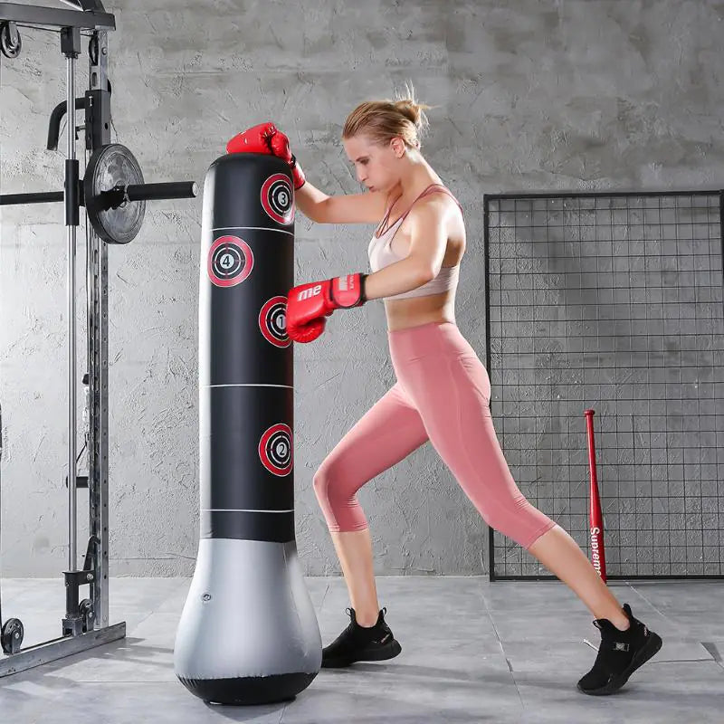 Inflatable Stand-Up Punching Bag for Stress Relief