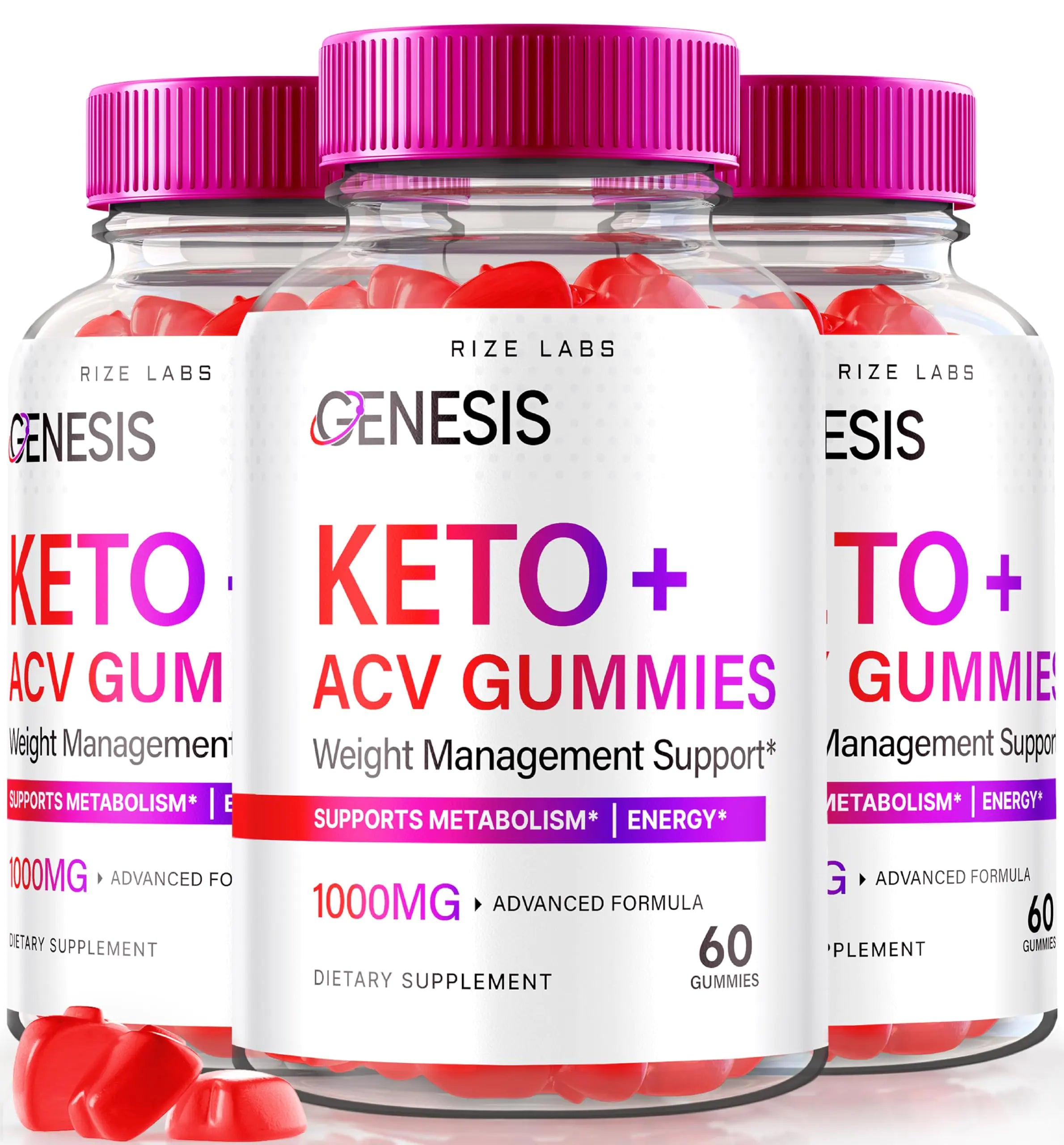 rize labs - Genesis Keto Keto+ACV Gummies Supplement for Advanced Weight Loss All Natural Extreme 2000mg Gummies (180 Gummies)