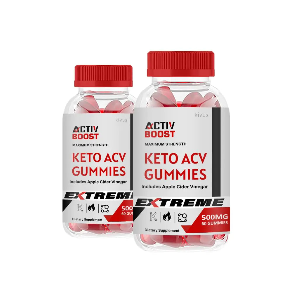 kivus Activ Boost Gummies - Activ Boost Keto ACV Gummies (2 Pack 120 Gummies)
