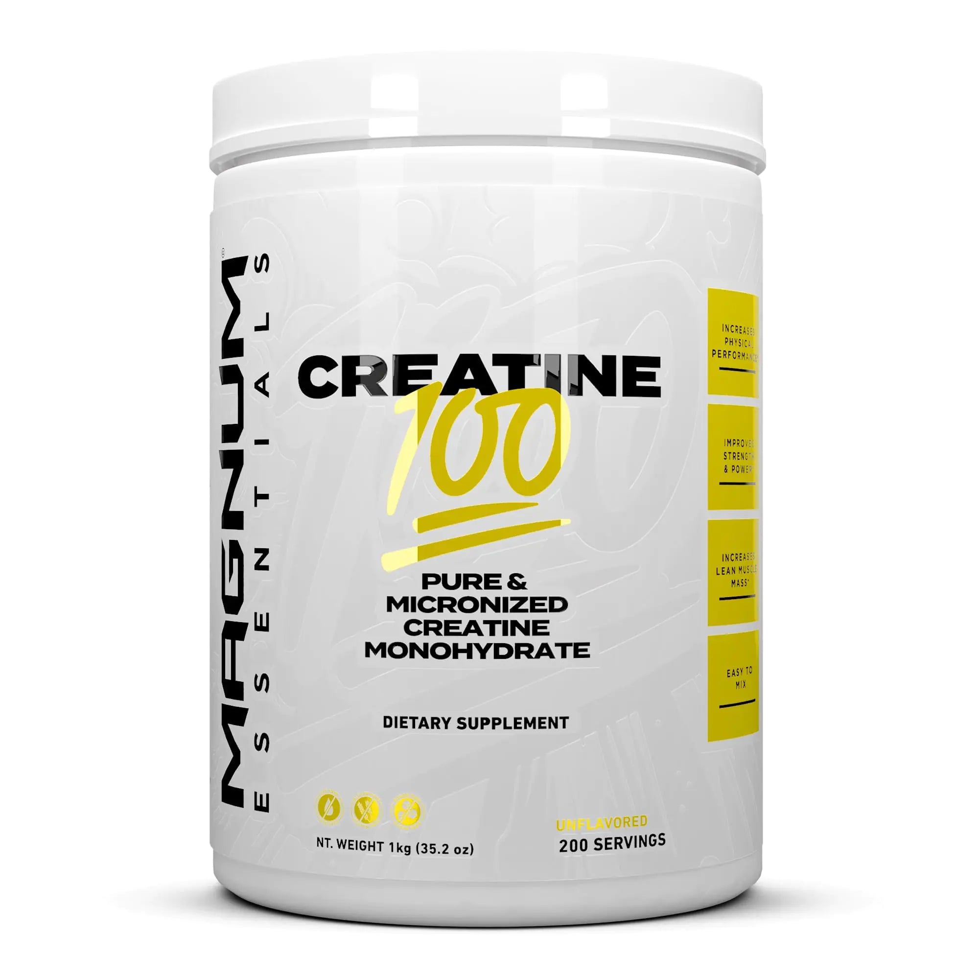 Magnum Nutraceuticals Micronized Creatine 100 – 200 Servings High-Purity & Fast-Absorbing Creatine Monohydrate for Strength Endurance & Muscle Growth