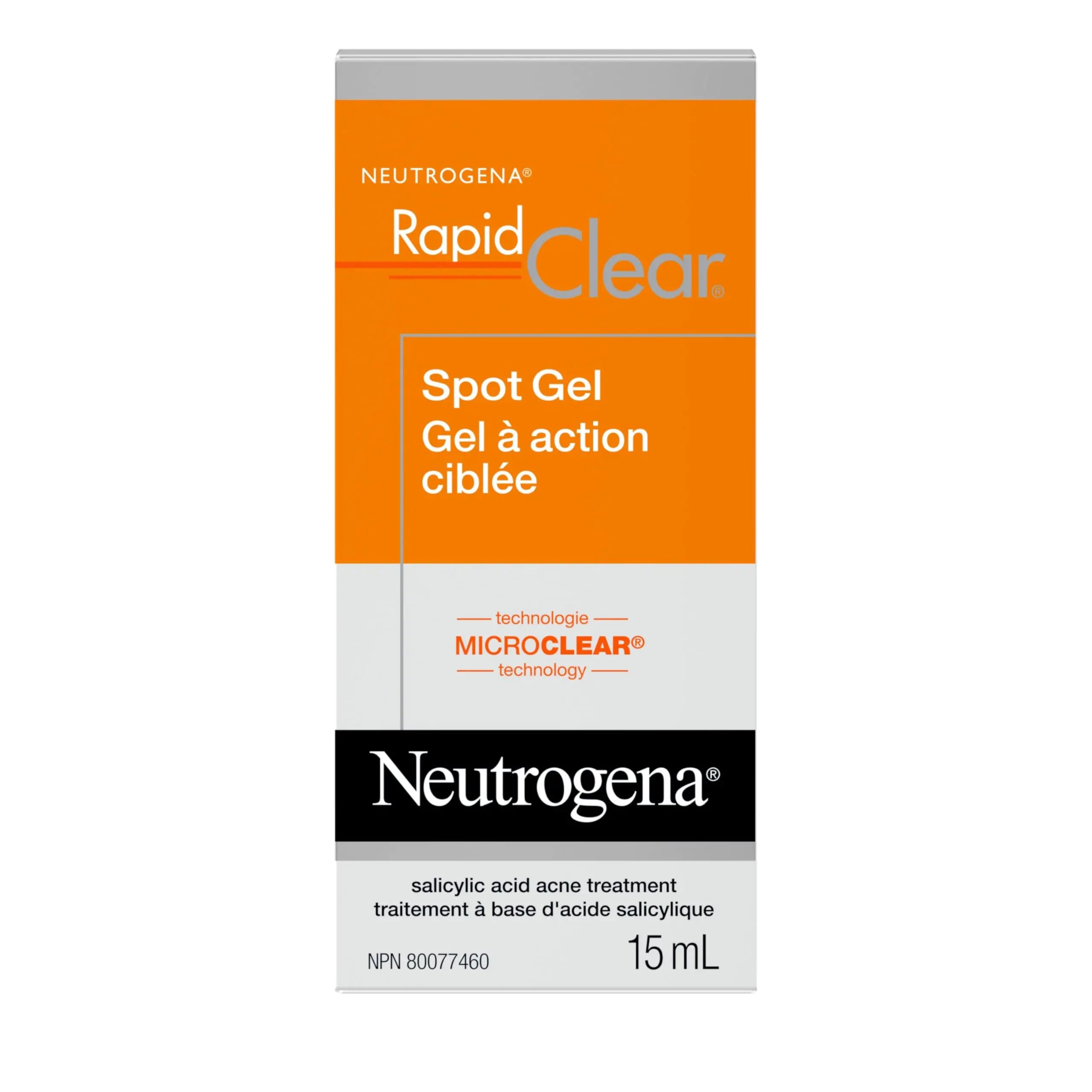 Neutrogena Rapid Clear Acne Eliminating Spot Treatment Gel with Witch Hazel and Salicylic Acid Acne Medicine for Acne-Prone Skin 0.5 fl. oz