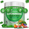 IMPACT Supergreens Gummies - Vegetarian Fiber Gummies for Adults & Kids - Green Gummies with Essential Vitamins - Support Immunity & Gut Health - 60 Veggie Gummies - 4g of Fiber per Two Gummies
