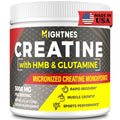 Creatine Powder for Men - Creatine HMB - Creatine for Women - Micronized Creatine Powder - Creatine Glutamine with HMB| for Muscle Growth & Recovery| Creatine Monohydrate 5000mg Per Serv Unflavored