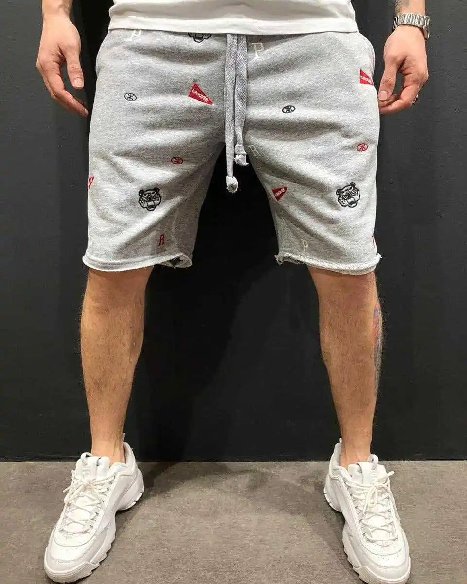 Men's Summer High Street Loose Breathable Gym Shorts