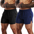 FLYFIREFLY Mens Gym Workout Shorts Quick Dry Lightweight Athletic Shorts Running Bodybuilding Training with Towel Loop